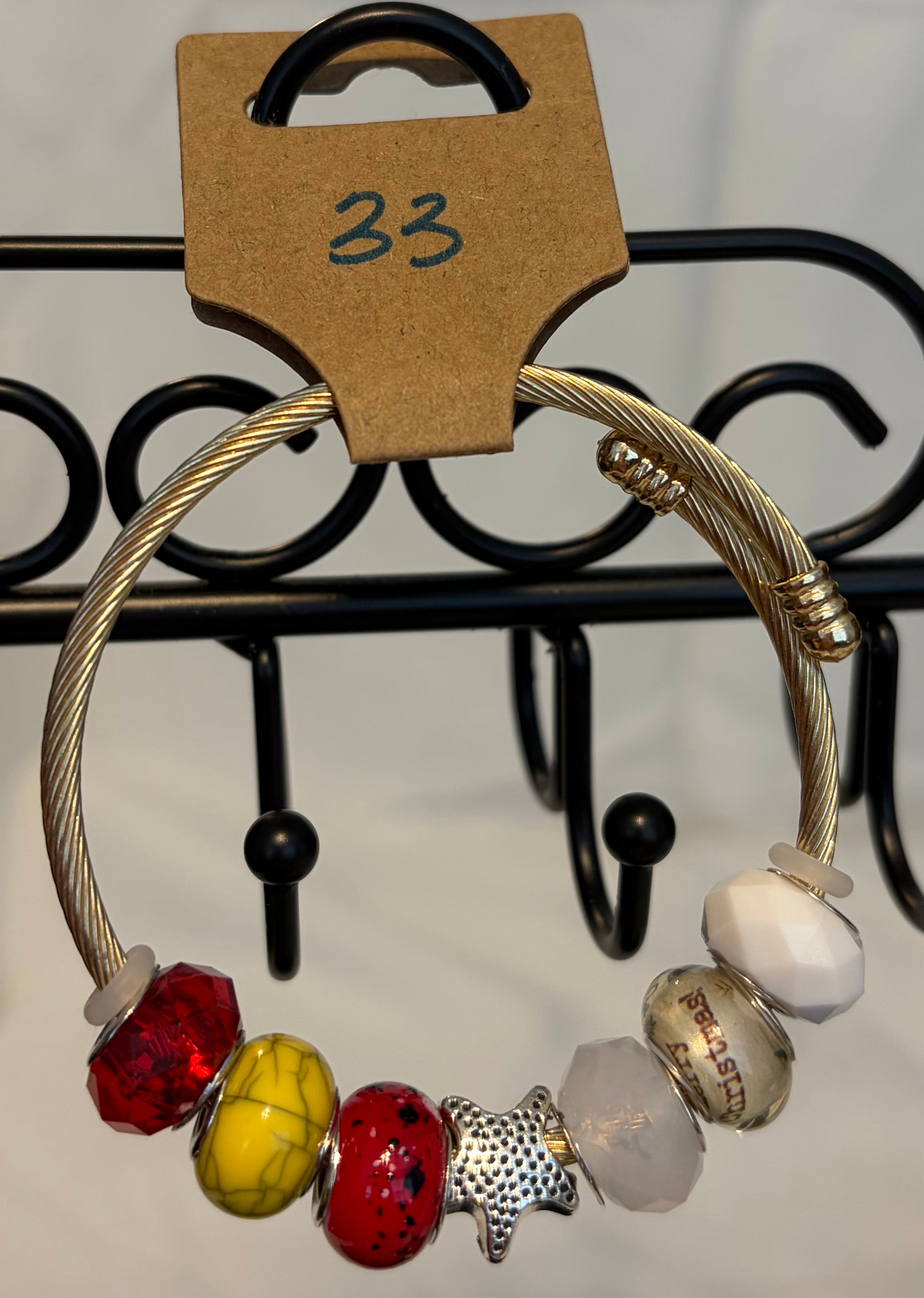 Stainless steel wrap bracelet starfish charm