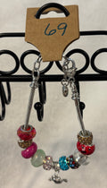 Silver adjustable bracelet with heart arrow charm