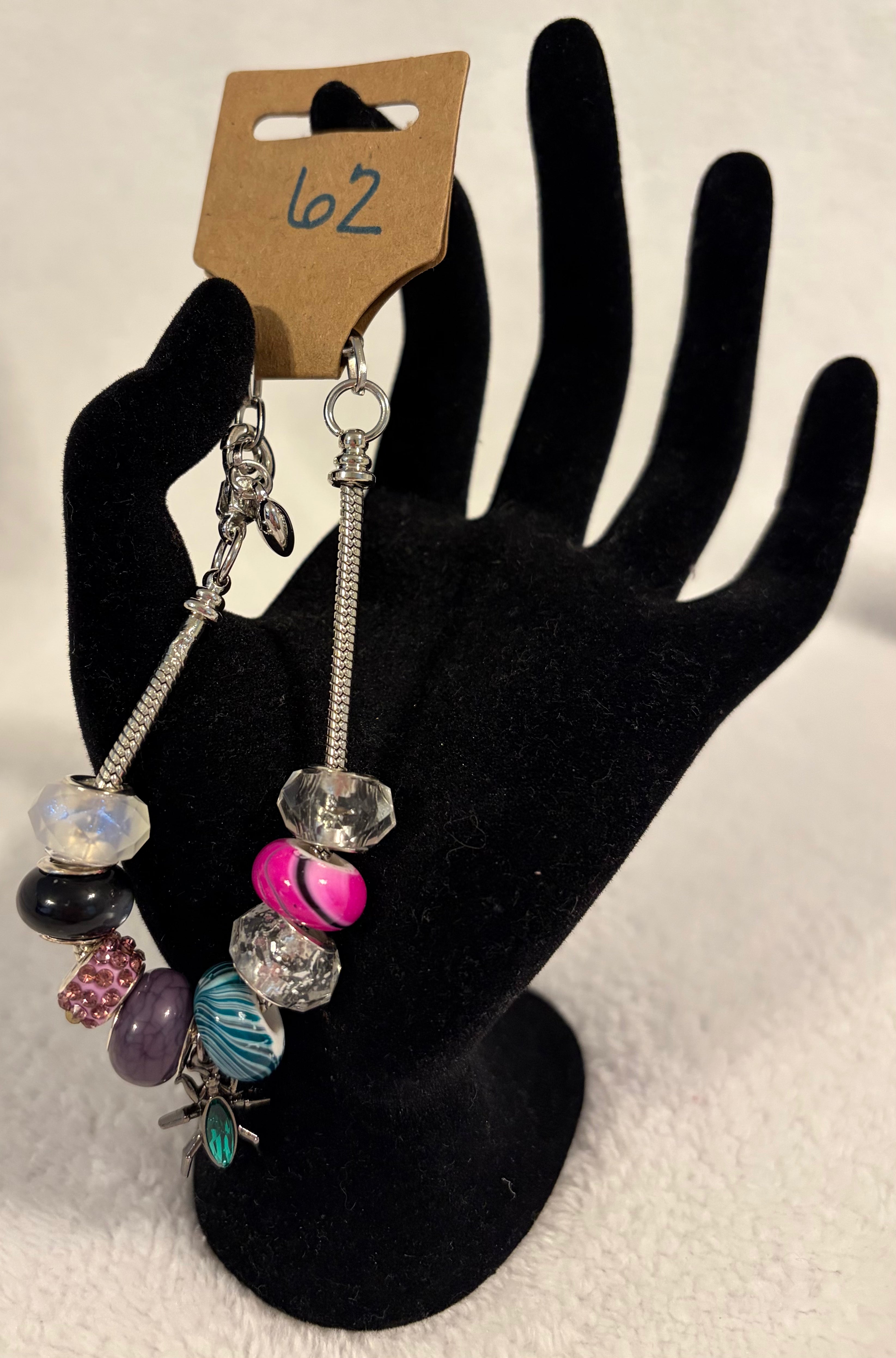 Stainless steel adjustable bracelet vintage type bug charm