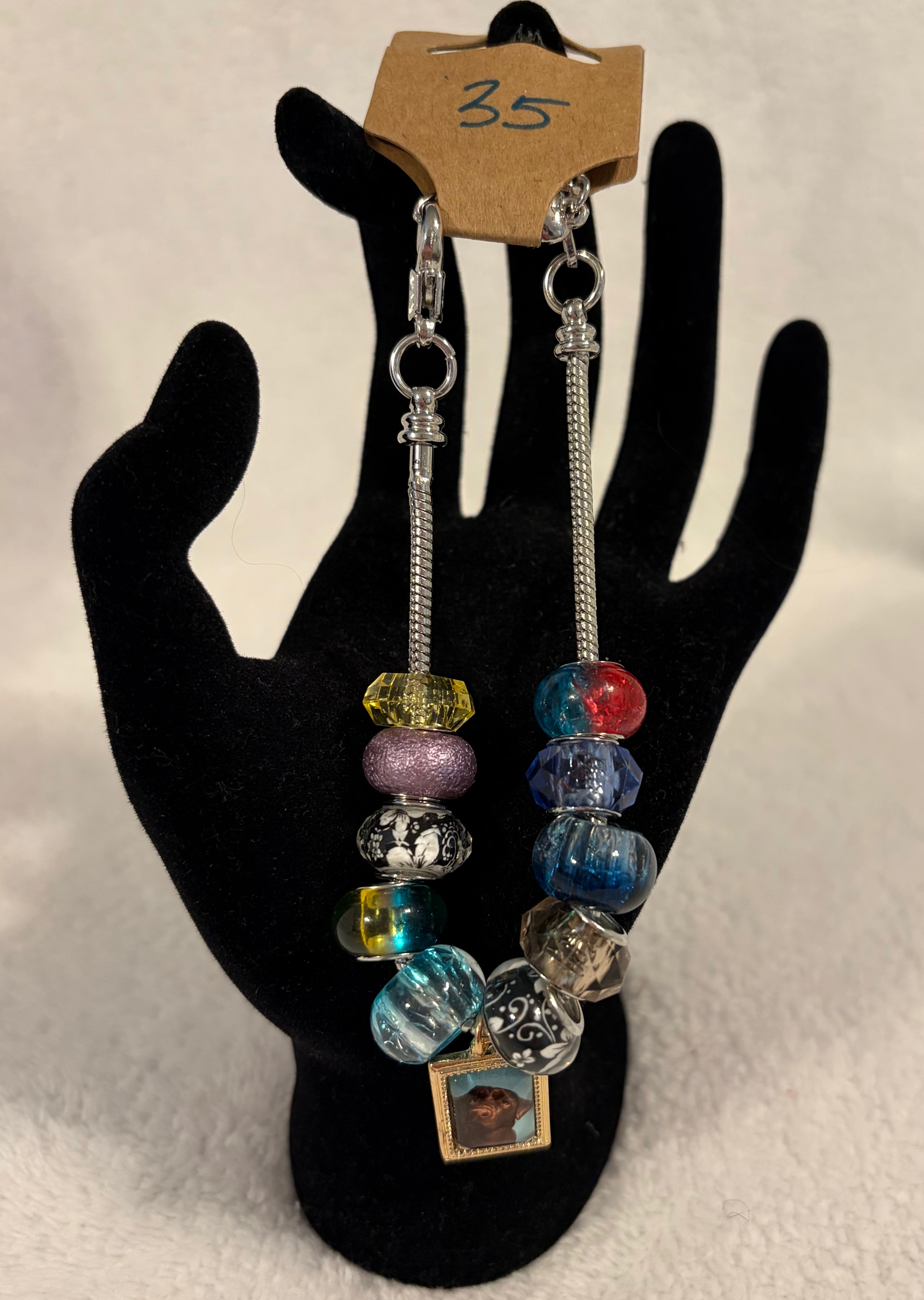 Stainless steel  adjustable bracelet Labrador charm