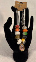 Stainless steel adjustable bracelet dog photo charm